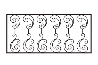 Modern hafif dövme çit.