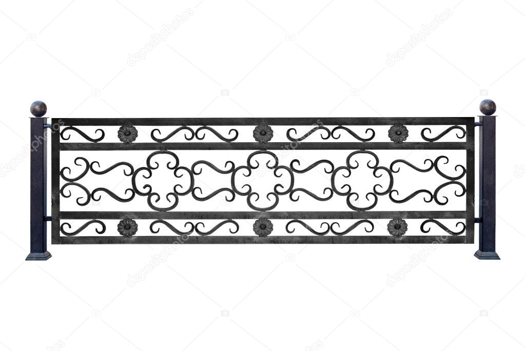 Durable decorative forged fence.