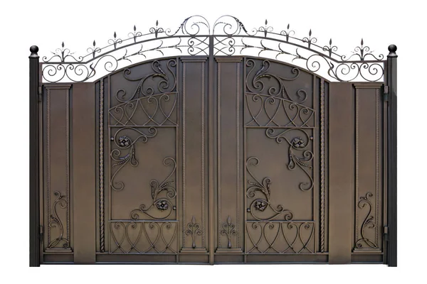 Forged  modern  gates. — Stock Photo, Image