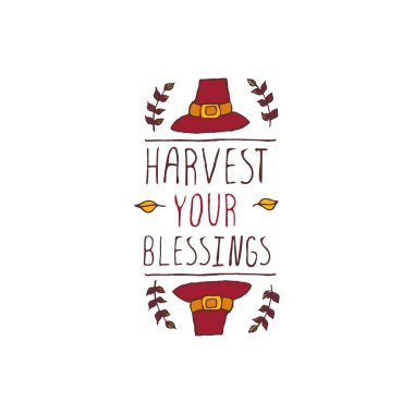 Şükran etiketi ile beyaz arka plan üzerinde metin