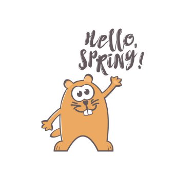 Köstebek Günü tebrik kartı ve metin.