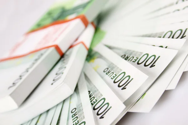 Stack of 100euro bills — Stock Photo, Image