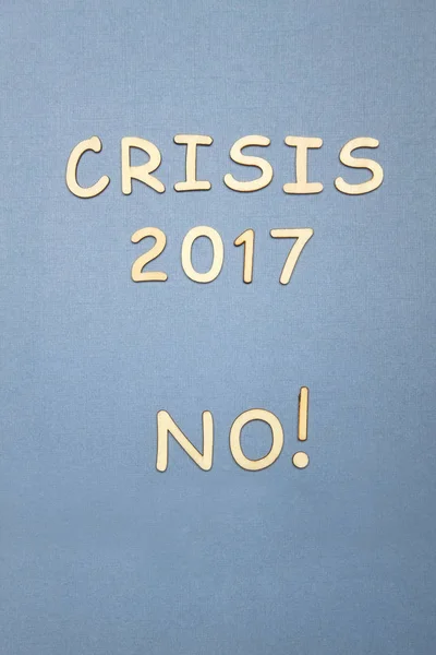 Crisis 2017 no — Zdjęcie stockowe