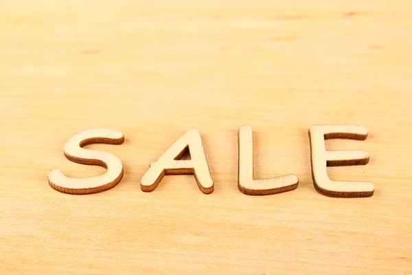 Wooden letters sale — Stock Photo, Image