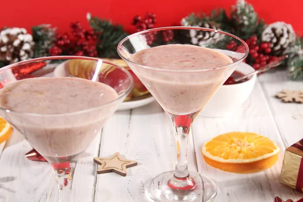 Non-alcoholic cocktails for New Year and Christmas — Stockfoto