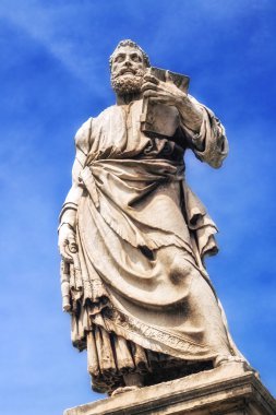 Heykeli St. Paul Ponte Sant'Angelo (Angels Köprüsü) Roma, İtalya