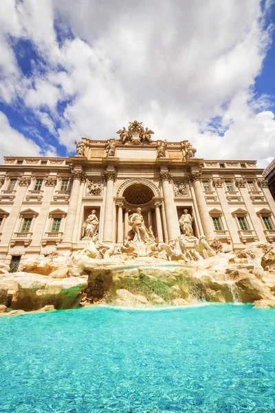 Fontanna di Trevi (fontana di trevi) w Rzym, Włochy — Zdjęcie stockowe