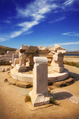 Delos, Yunanistan adada antik kalıntılar