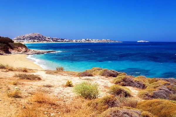 Spiaggia di Mikri Vigla sull'isola di Naxos, Grecia — Foto Stock