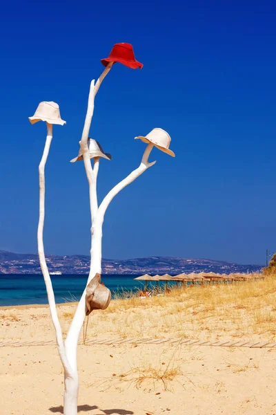 Petrino beach na wyspie Naksos, Grecja — Zdjęcie stockowe