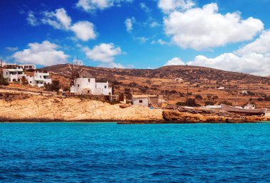 Chora on Pano Koufonisi island, Greece clipart