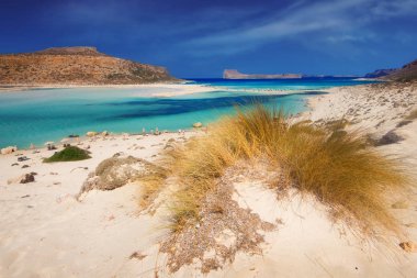 Ünlü Balos göle adada Crete, Yunanistan