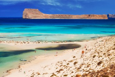 Ünlü Balos göle adada Crete, Yunanistan