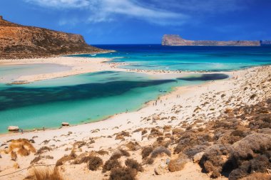 Ünlü Balos göle adada Crete, Yunanistan