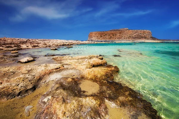 クレタ島、ギリシャで有名な浴槽ラグーン — ストック写真