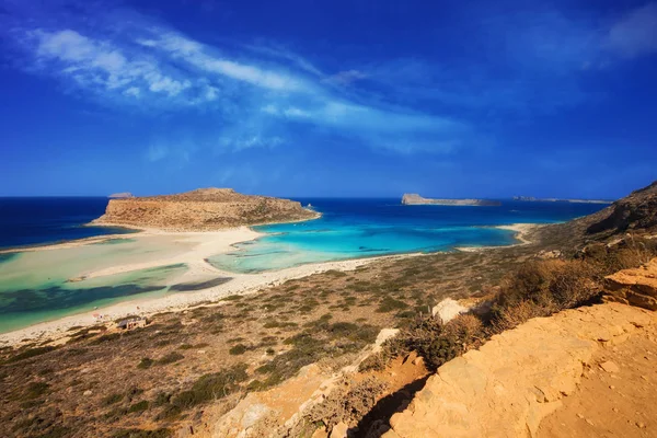 La famosa laguna di Balos sull'isola di Creta, Grecia — Foto Stock