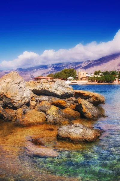 Playa Frangokastello en la isla de Creta, Grecia — Foto de Stock
