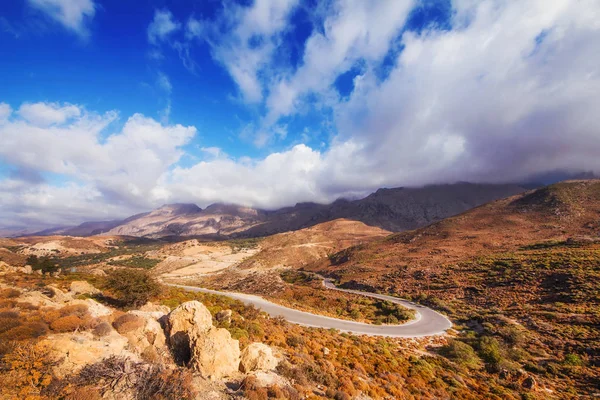 Catena montuosa di Ida nel lato sud dell'isola di Creta, Grecia — Foto Stock