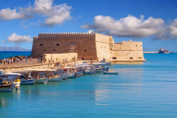 Koules fortress (The Venetian Castle of Heraklion) in Heraklion city, Crete island, Greece — Stock Photo, Image