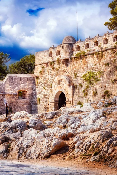 Φορτέτζα - το ενετικό κάστρο με την παλιά πόλη του Ρεθύμνου, Κρήτη — Φωτογραφία Αρχείου