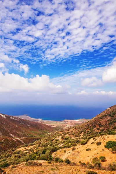 Rural Cretan landscape in late summer — Stock Photo, Image