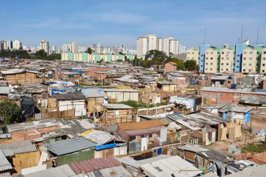 Favela in Sao Paulo clipart