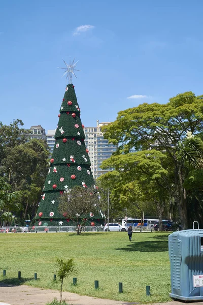 Christmas tree at Ibirapuera in Sao Paulo city. — Stock Photo, Image