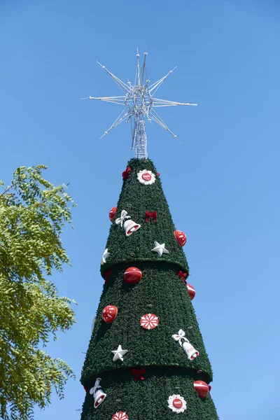 サンパウロ市イビラプエラのクリスマス ツリー. — ストック写真