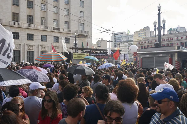 Protest učitelů proti reformy sociálního zabezpečení. — Stock fotografie