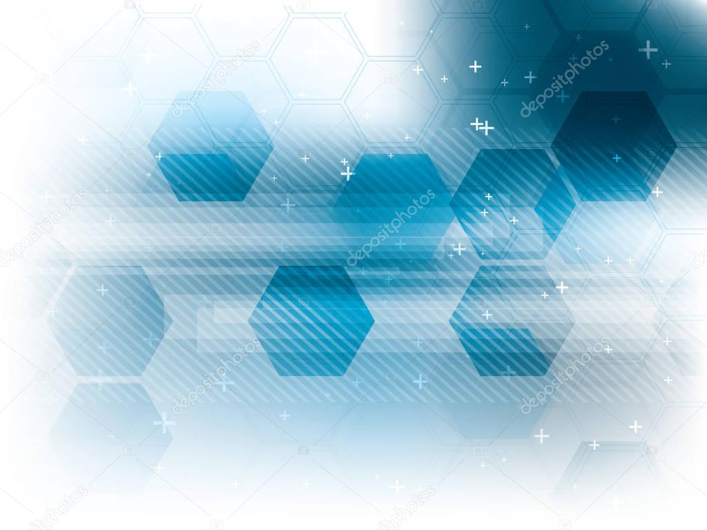 Blue abstract technology background
