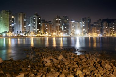 Guaruja, Asturias beach gece.