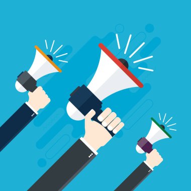  Bir megafon holding eller. 