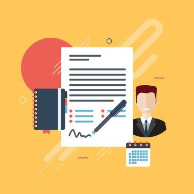 Sözleşme anlaşması imza.