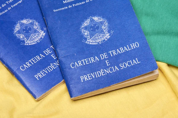 Livros de trabalho ou documentos brasileiros . — Fotografia de Stock