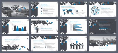 Sunu şablonları için Infographics unsurları