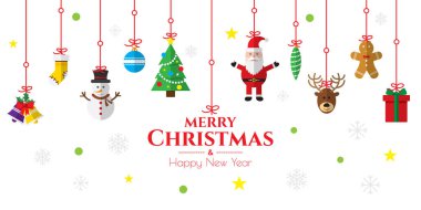 Merry Christmas Internet banner arka plan.