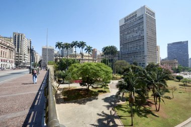 Sao Paulo şehrinde Anhangabau Vadisi.