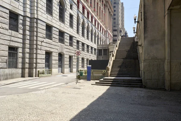 サンパウロ市の中心市街地の階段. — ストック写真