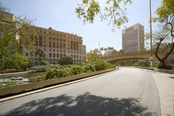 Sao Paulo stad, Anhangabau vallei. — Stockfoto