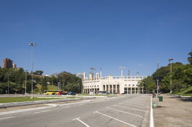 Sao Paulo 'daki Pacaembu Stadyumu ve Futbol Müzesi.
