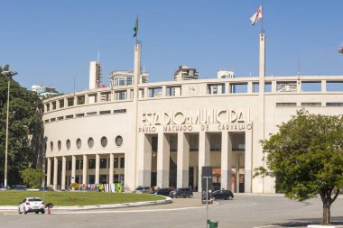 Sao Paulo 'daki Pacaembu Stadyumu ve Futbol Müzesi.