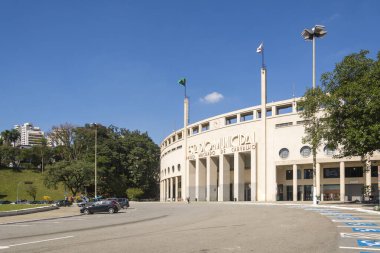 Sao Paulo 'daki Pacaembu Stadyumu ve Futbol Müzesi.
