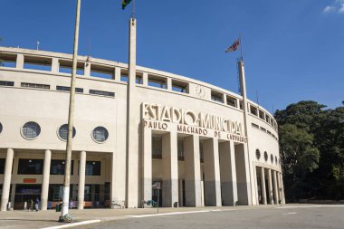 Sao Paulo 'daki Pacaembu Stadyumu ve Futbol Müzesi.