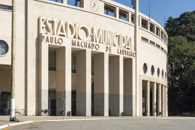 Sao Paulo 'daki Pacaembu Stadyumu ve Futbol Müzesi.