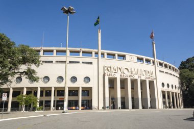Sao Paulo 'daki Pacaembu Stadyumu ve Futbol Müzesi.