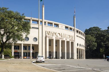 Sao Paulo 'daki Pacaembu Stadyumu ve Futbol Müzesi.