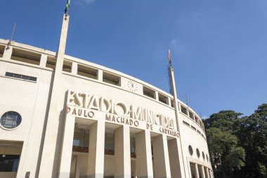Sao Paulo 'daki Pacaembu Stadyumu ve Futbol Müzesi.