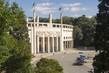 Sao Paulo 'daki Pacaembu Stadyumu ve Futbol Müzesi.