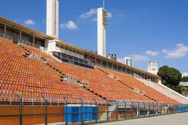 Pacaembu Stadion van het voetbal in Sao Paulo. — Stockfoto