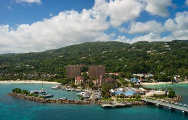 Ocho Rios Jamaika Deniz Liman Panoraması
